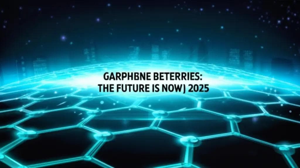 Graphene Batteries: The Future is Now (Kind Of) in 2025